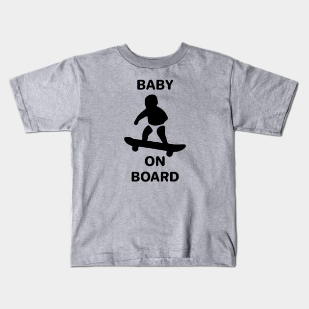 Baby on Board Kids T-Shirt by TipsyCurator